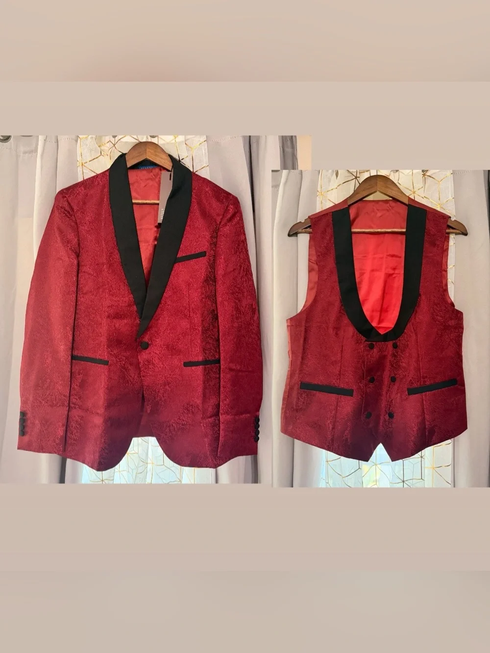 Catheive Men's Formal Vest & Blazer Set Size XS | NWT | A5‎